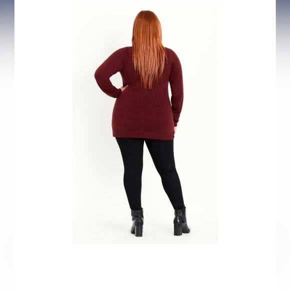 Evans Women's Plus Size V Neck Relaxed Fit Ultra Soft V-Neckline 22/24 (2x) b21 - Picture 3 of 5